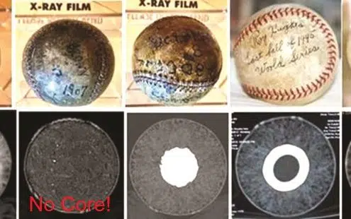 ct scans of baseballs